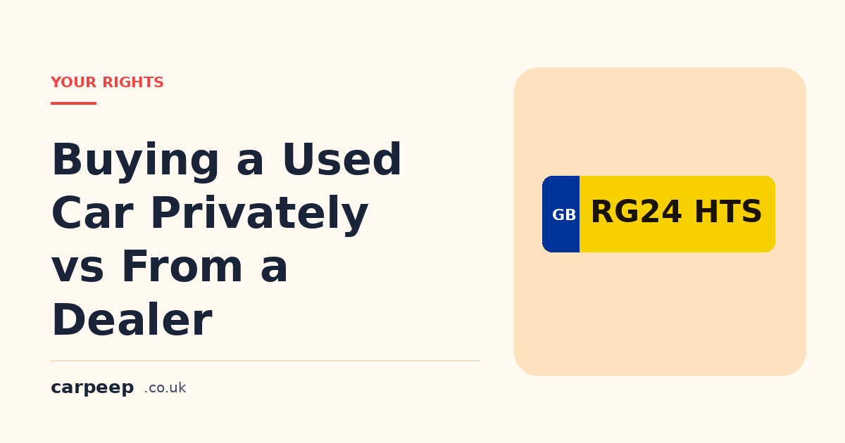 Buying a Used Car Privately vs From a Dealer