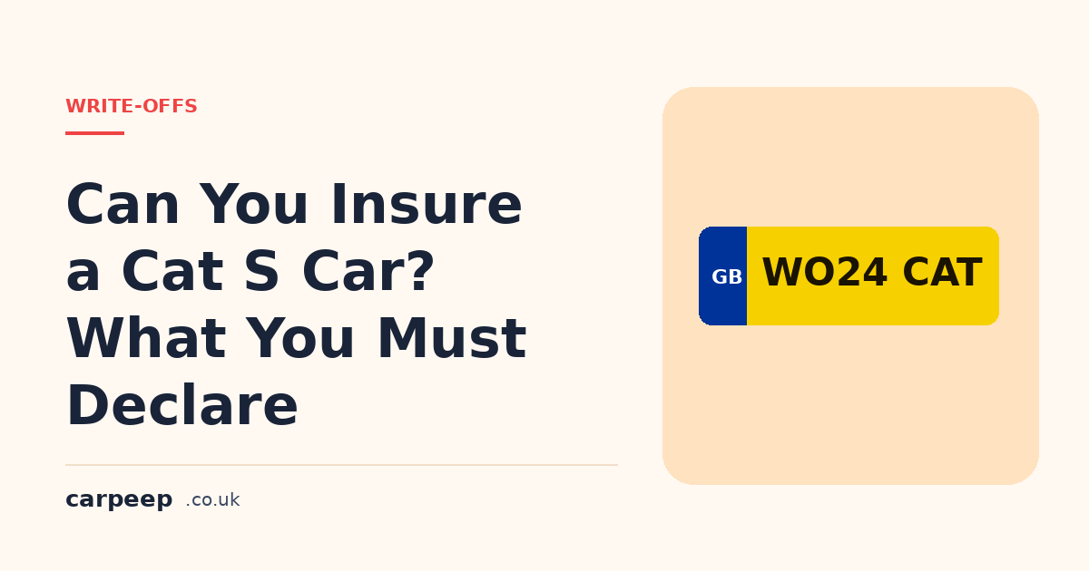 Can You Insure a Cat S Car? What You Must Declare